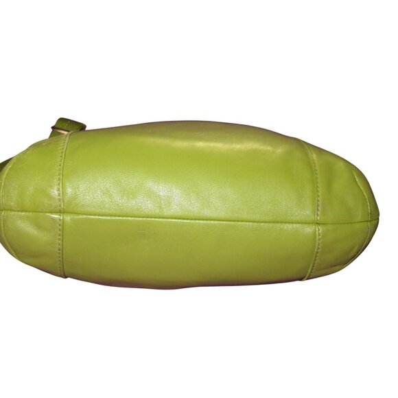 Coach 2013 Legacy Avocado Green Leather Messenger Crossbody handbag Swing pack - Picture 5 of 14